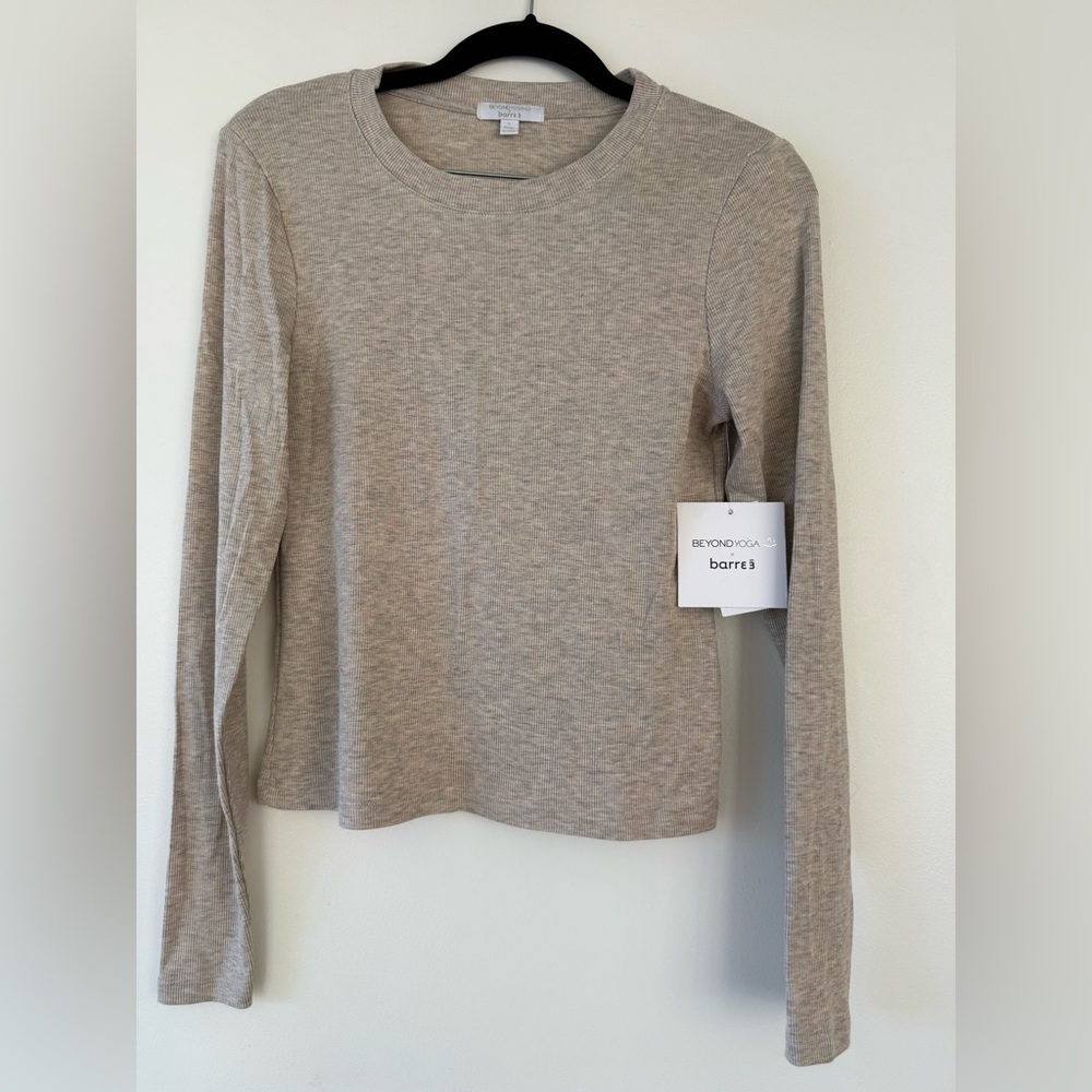 Beyond Yoga and bar three collaboration, long sleeve shirt